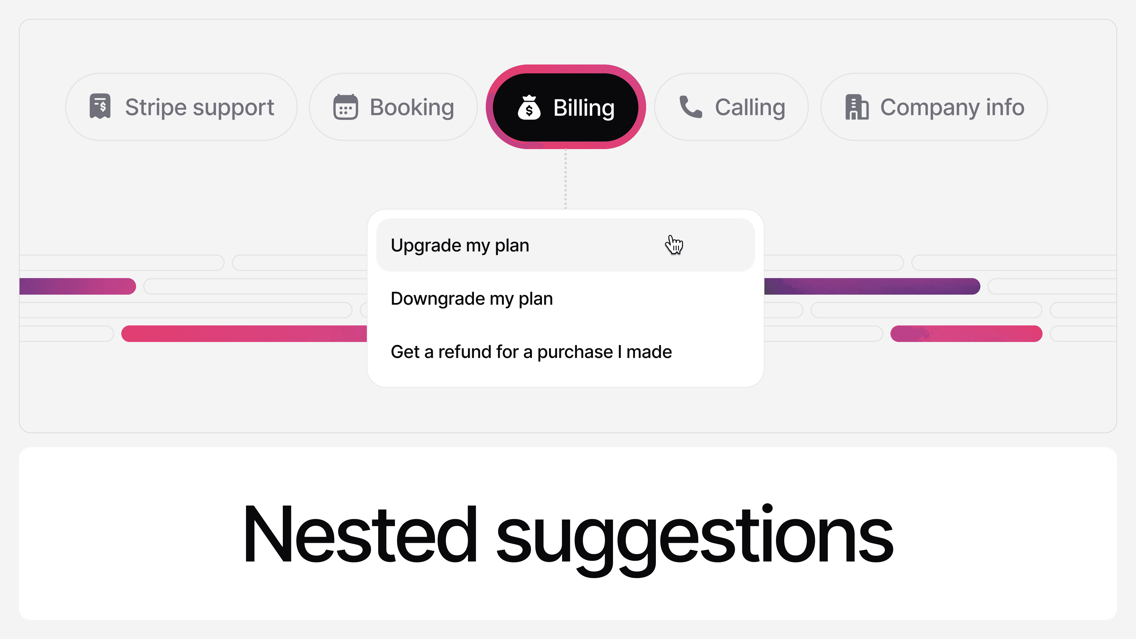 Nested Suggested Messages are now available