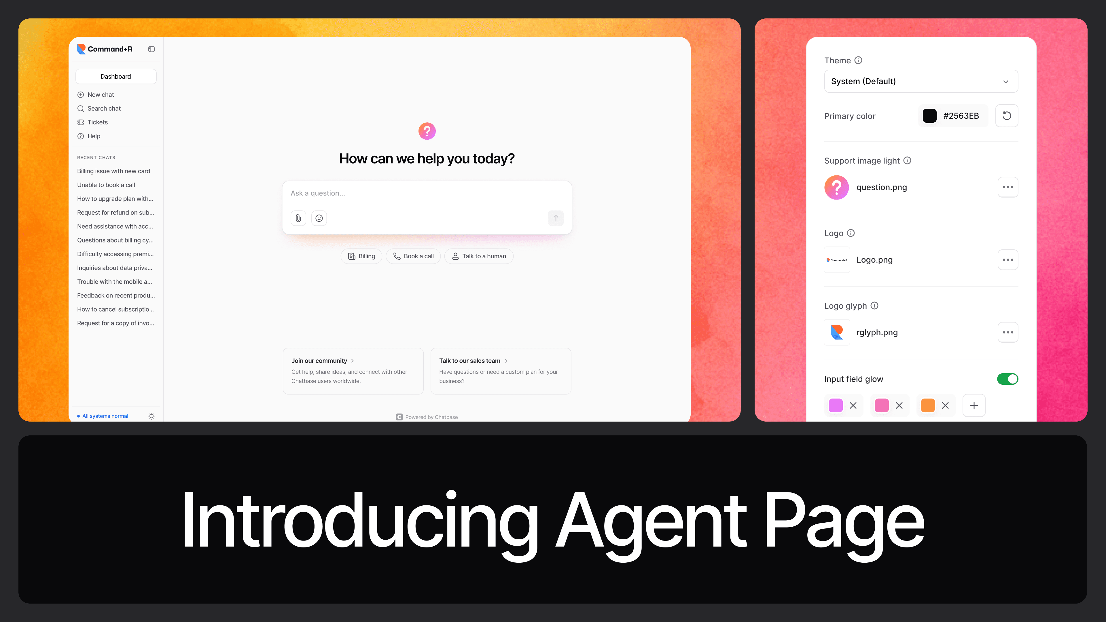 Agent Page – a new front door to your docs