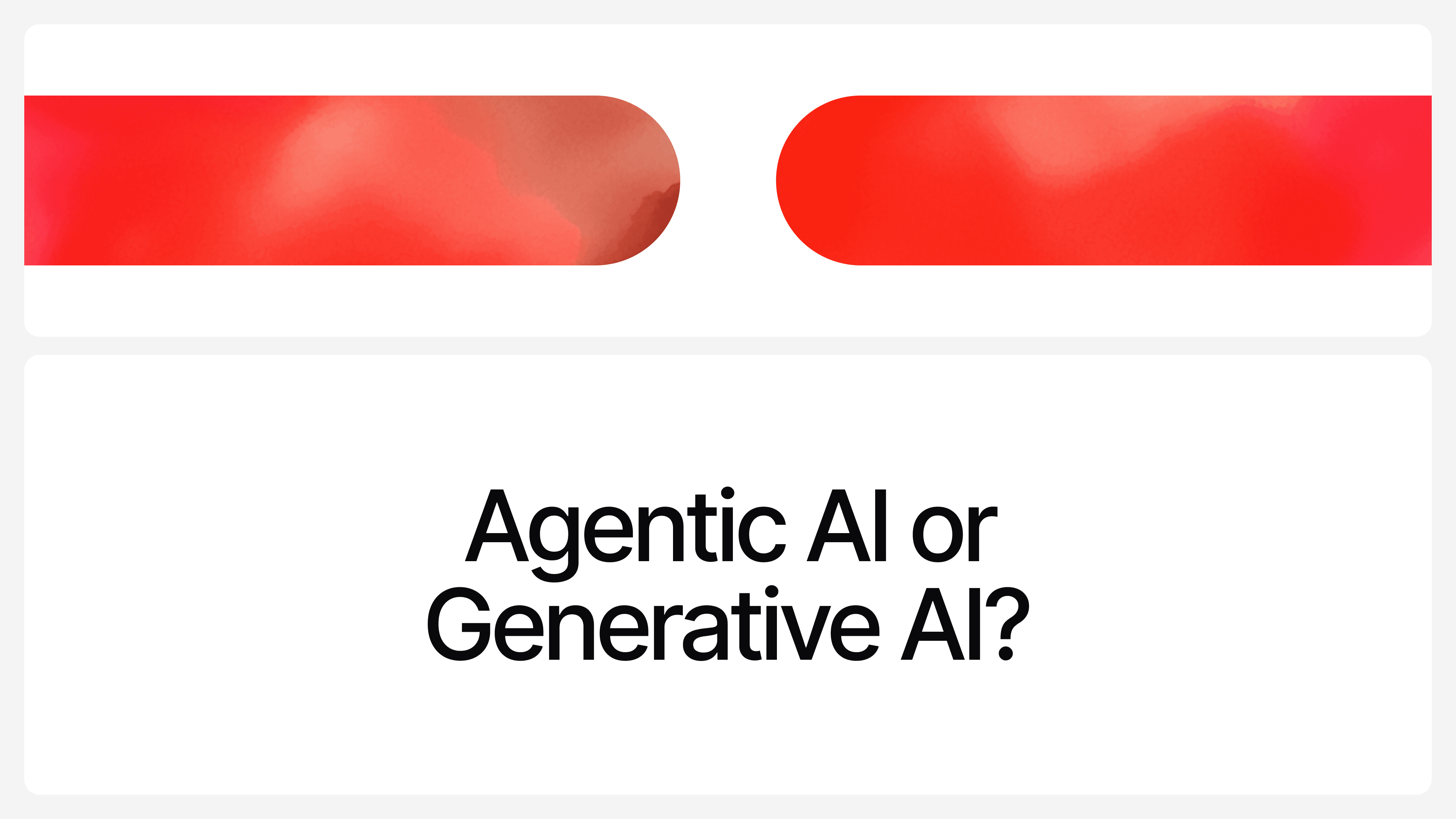 Agentic AI vs Generative AI: What's the Difference?